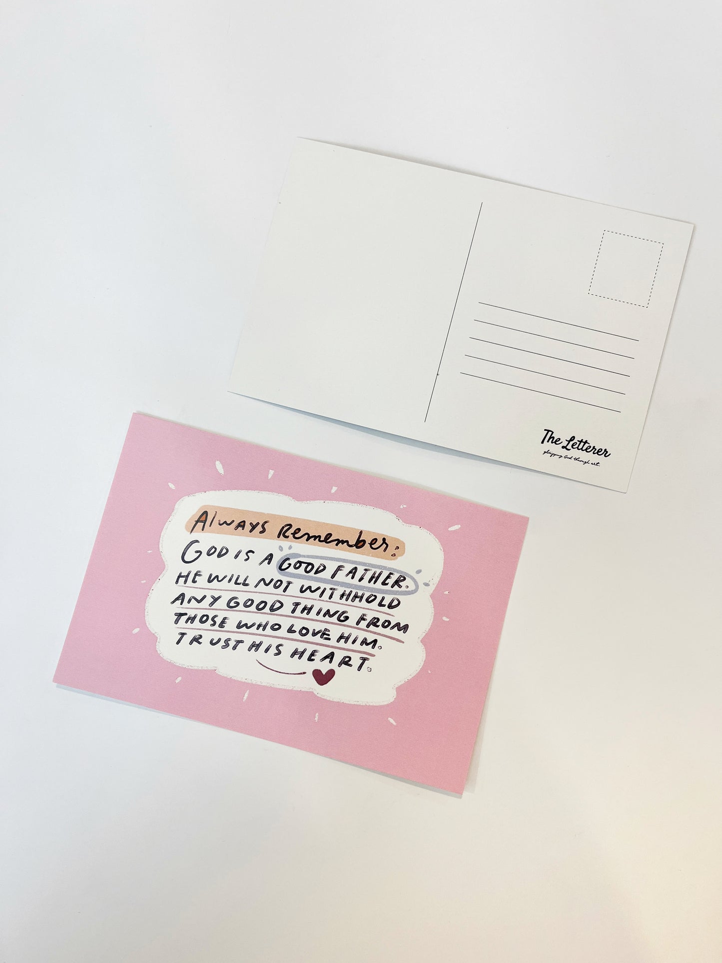 The Letterer Faith-inspired Postcards