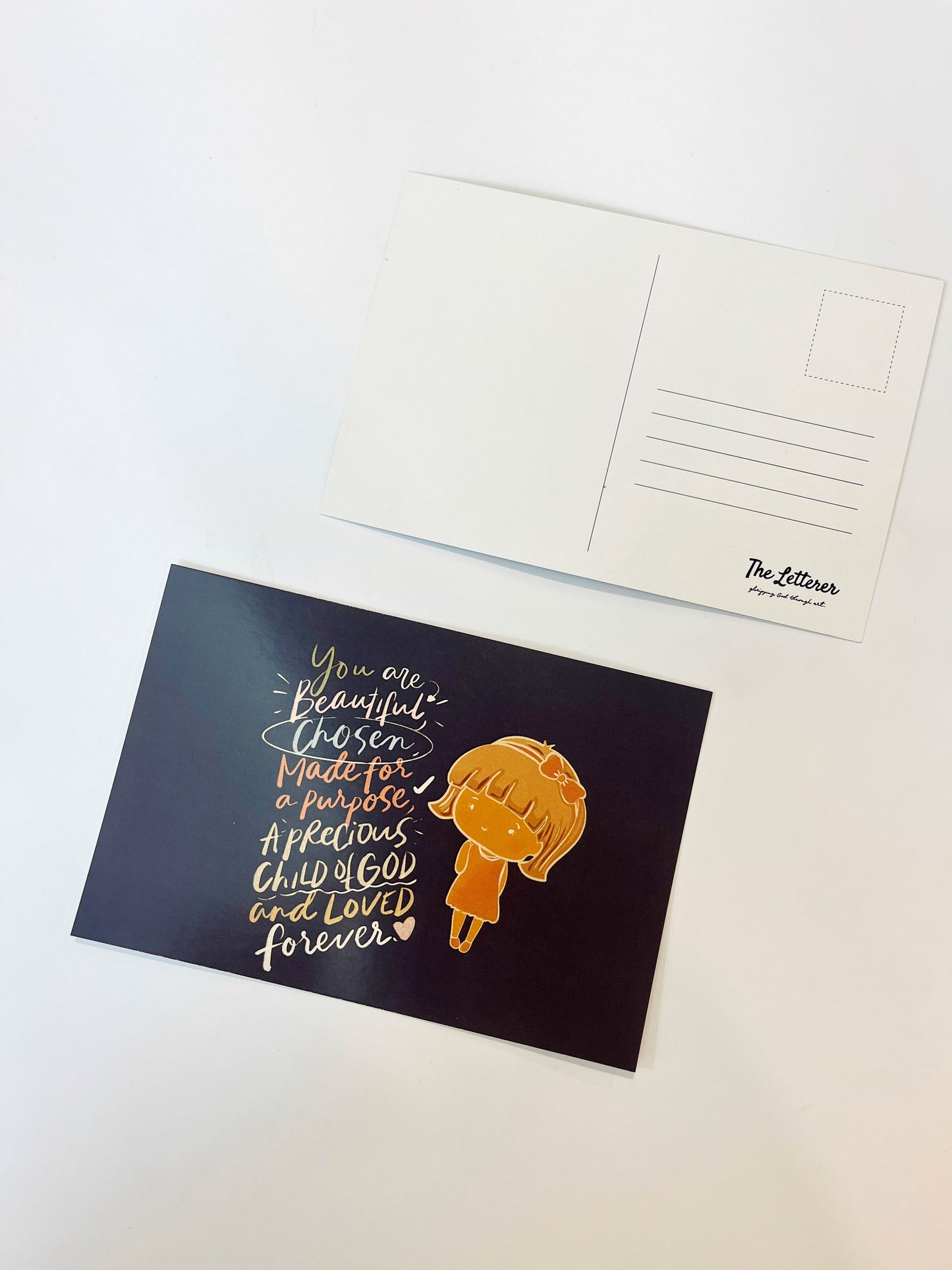 The Letterer Faith-inspired Postcards