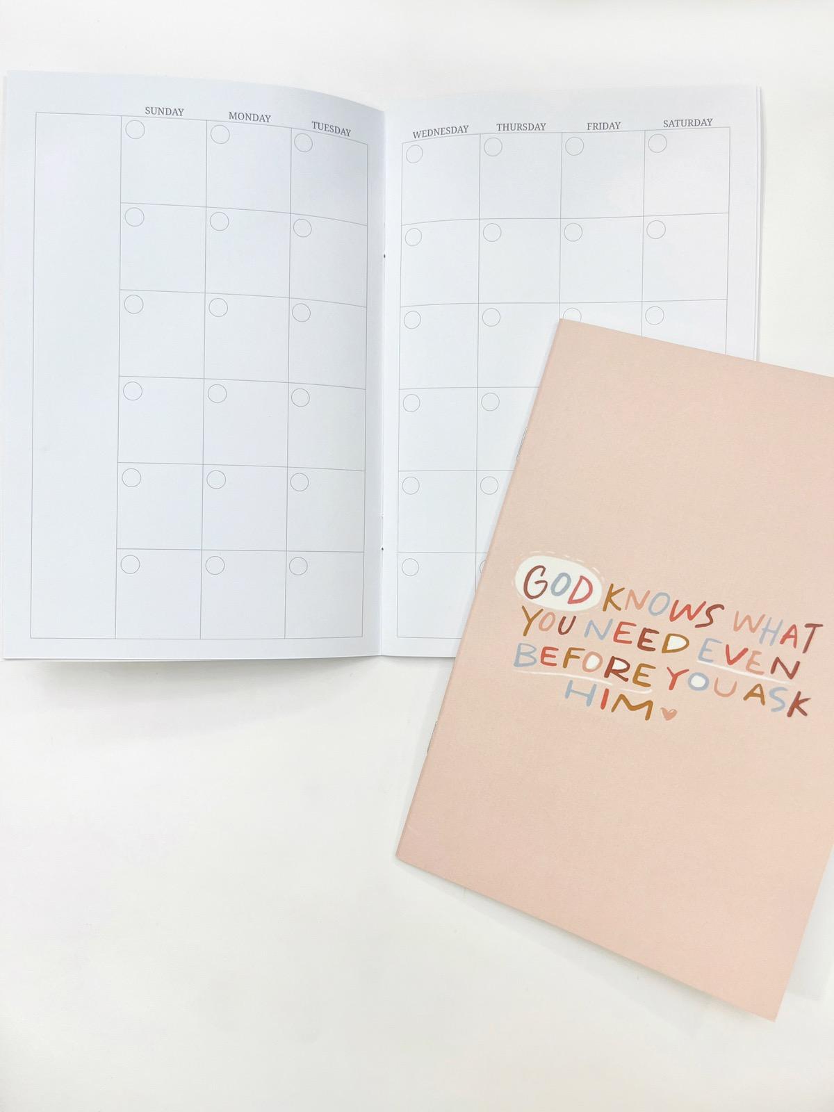 The Letterer Undated Monthly Planner – Planner on the Go!