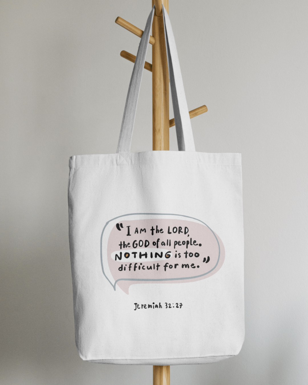 The Letterer Faith-Inspired Tote Bag