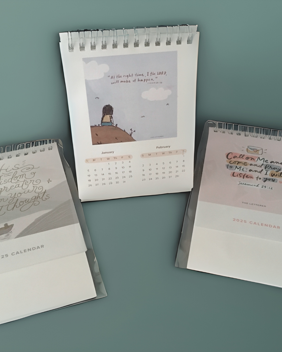 The Letterer Aesthetic Minimalist Petite Desk Calendar