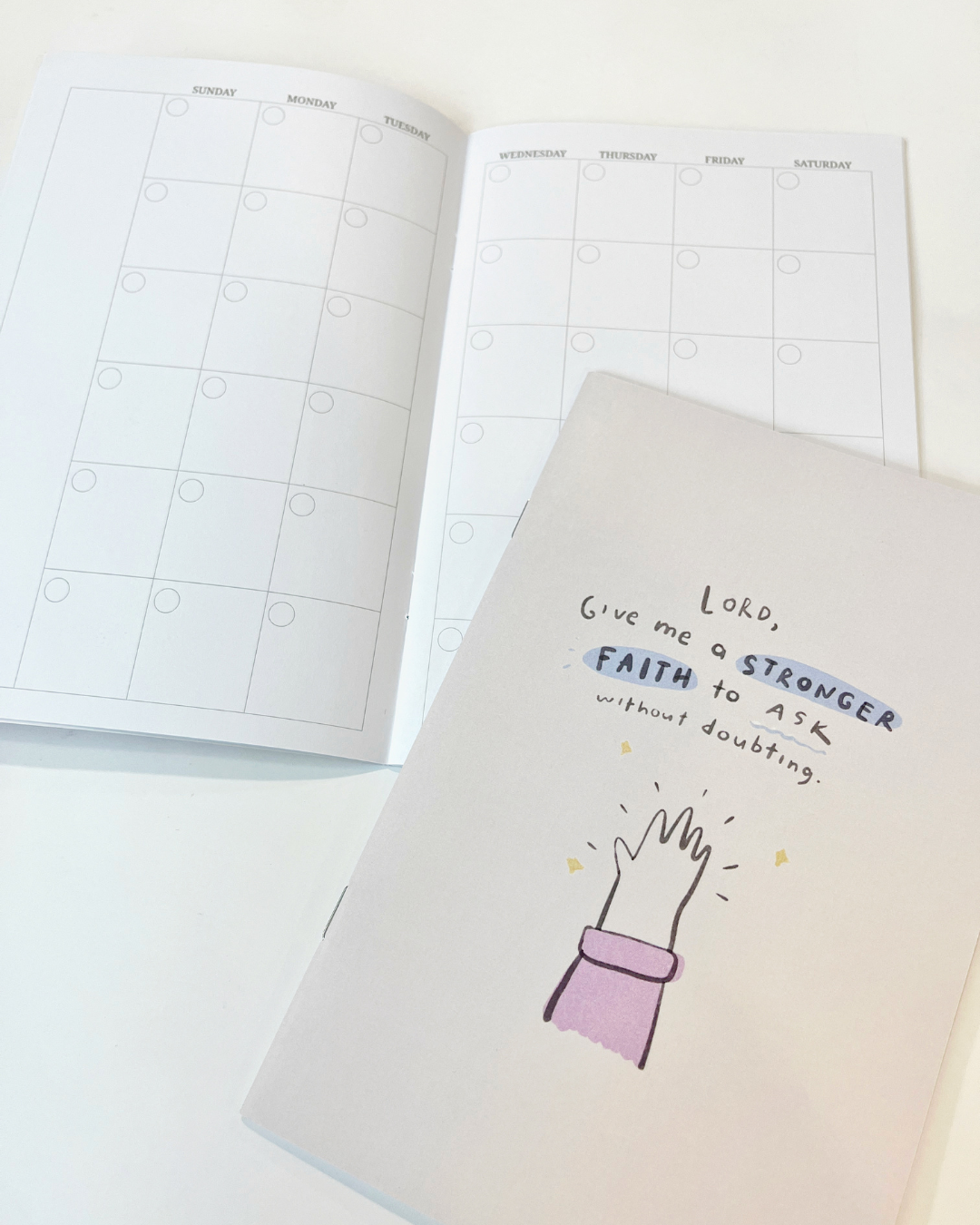 The Letterer Undated Monthly Planner – Planner on the Go!
