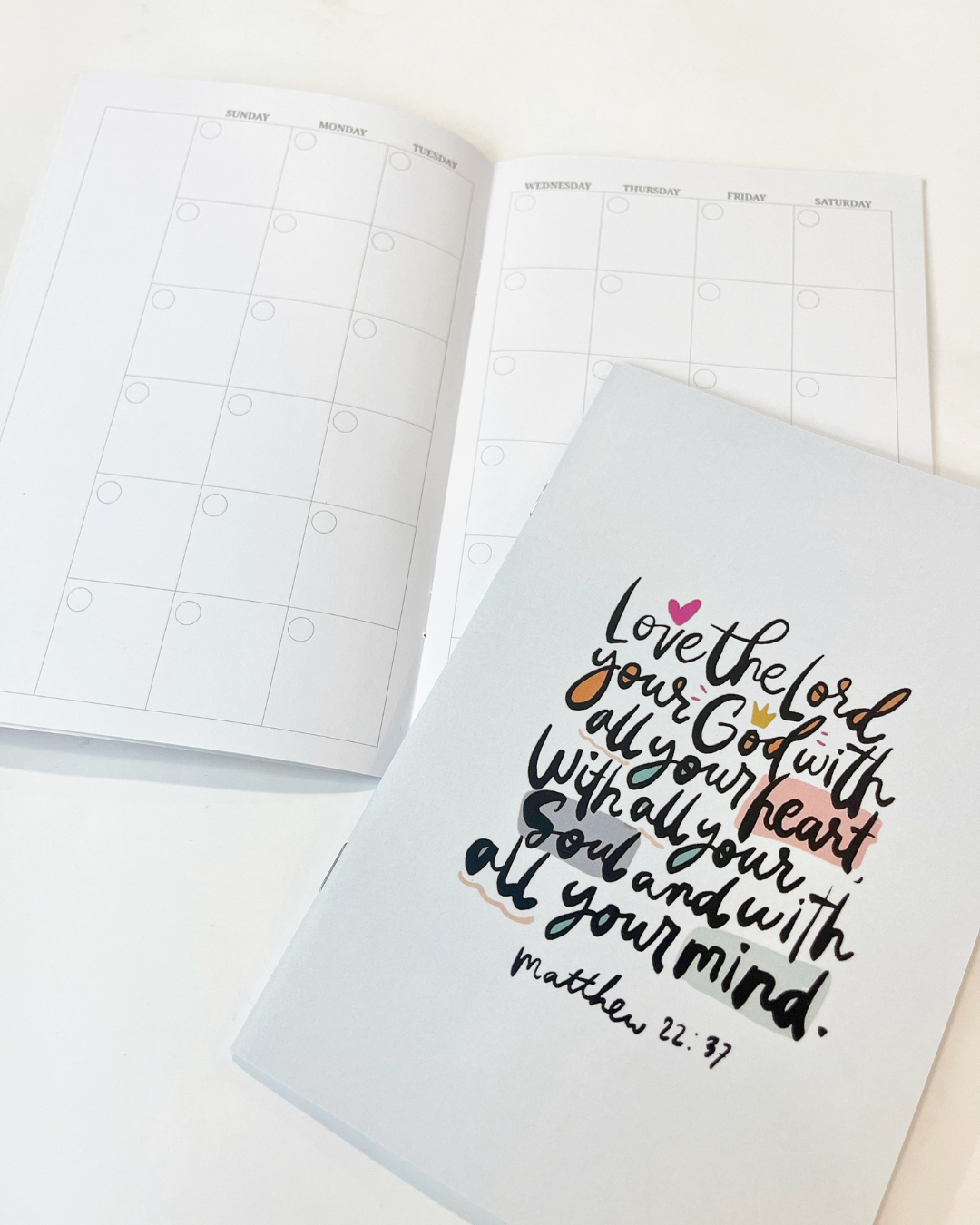 The Letterer Undated Monthly Planner – Planner on the Go!