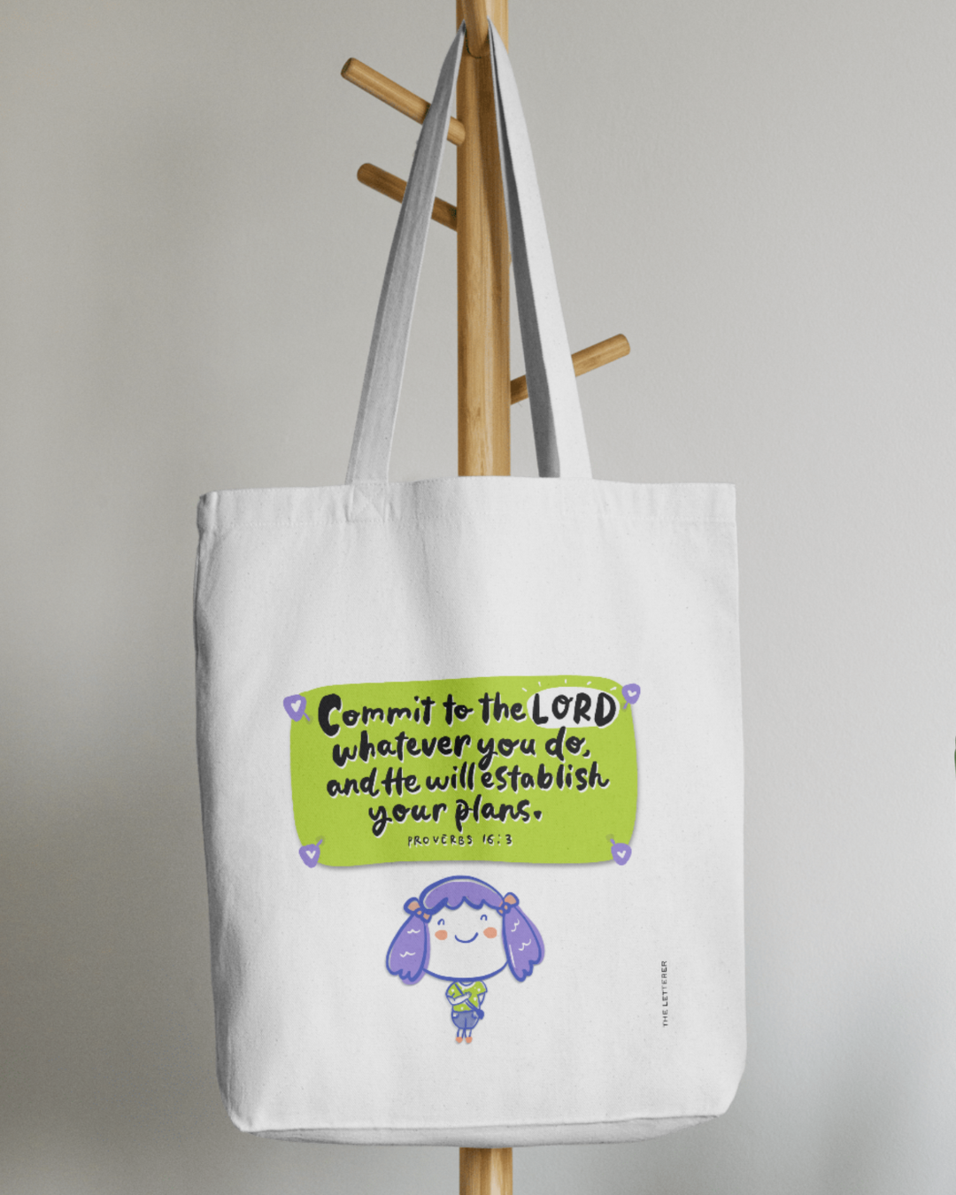 The Letterer Faith-Inspired Tote Bag